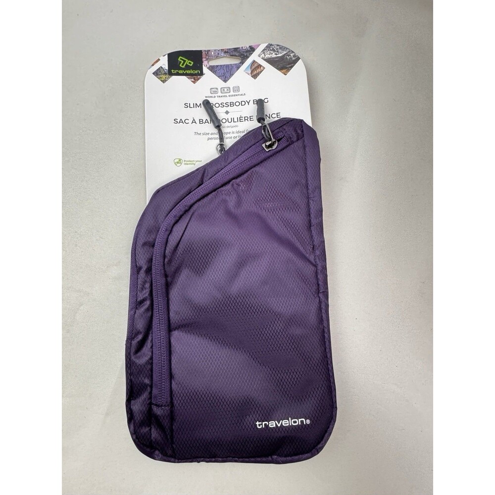 Travelon World Travel Essentials Slim Crossbody Bag NWT